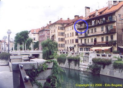 Pogled z druge strani Ljubljanice