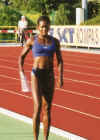 Her practice session in June 2000