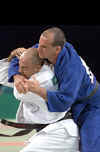 Picture of judokas competing. Photo: Allsport