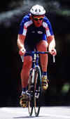 Ian Cooper of Great Britain competing in the Road Race during the Sydney 2000 Paralympic Games.  Matt Turner/Allsport