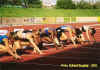 Merlene at her  first official race in Slovenia: 100 m - July 2002